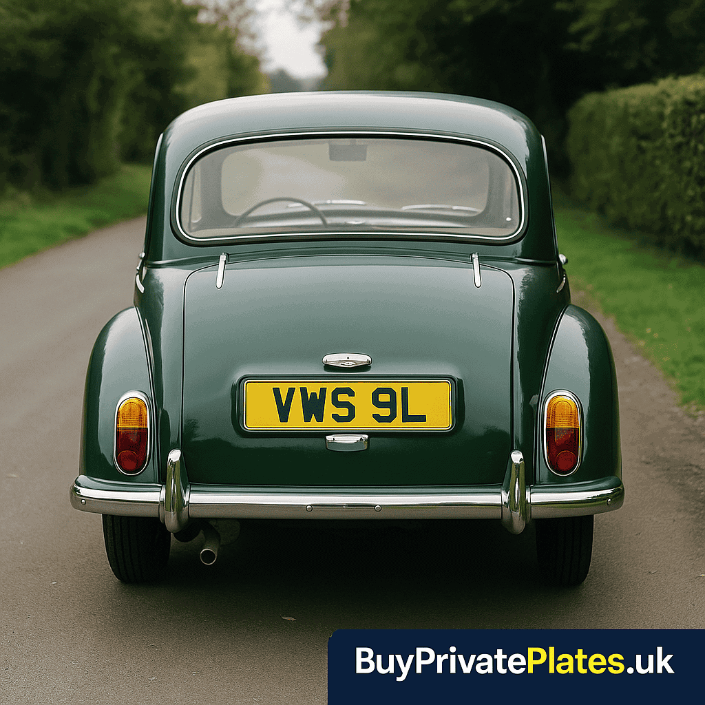 Suffix private number plate